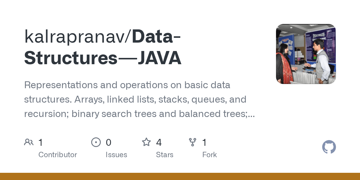 GitHub kalrapranav/DataStructuresJAVA Representations and