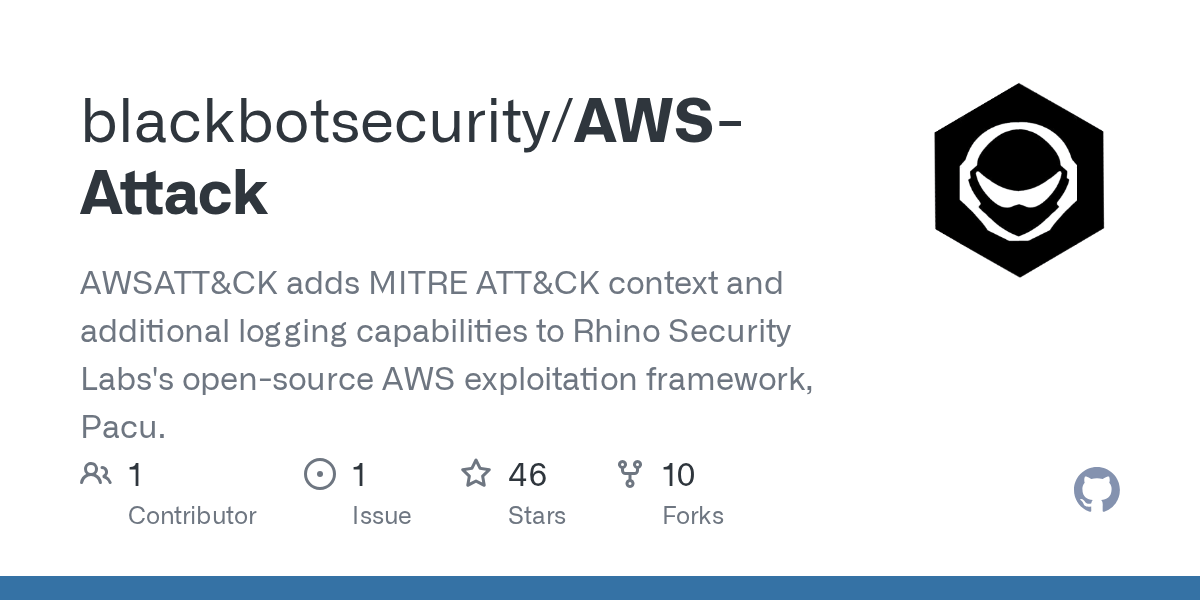 GitHub blackbotsecurity/AWSAttack AWSATT&CK adds MITRE ATT&CK