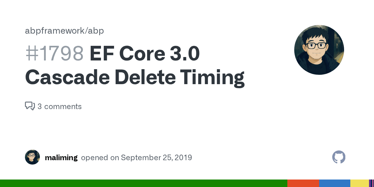 EF Core 3.0 Cascade Delete Timing · Issue 1798 · abpframework/abp · GitHub