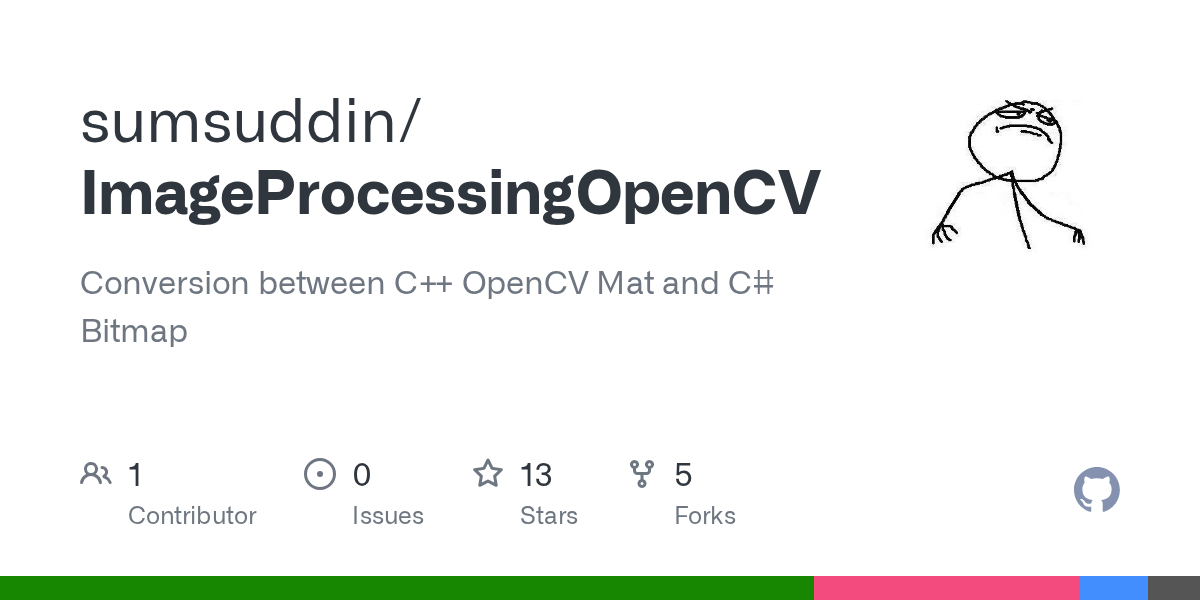 GitHub sumsuddin/ImageProcessingOpenCV Conversion between C++ OpenCV