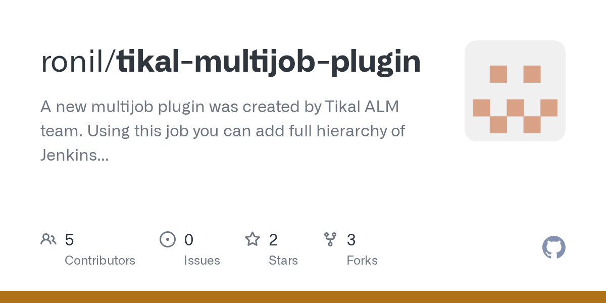 GitHub ronil/tikalmultijobplugin A new multijob plugin was created