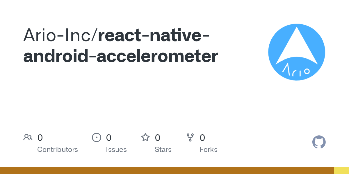 GitHub ArioInc/reactnativeandroidaccelerometer