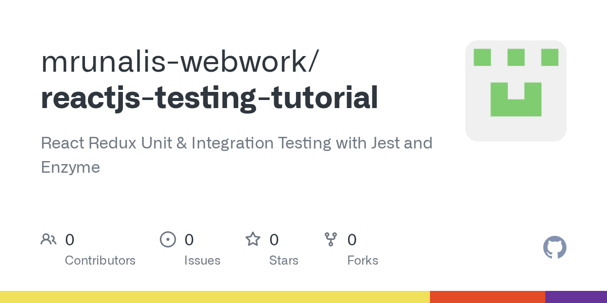 GitHub mrunaliswebwork/reactjstestingtutorial React Redux Unit