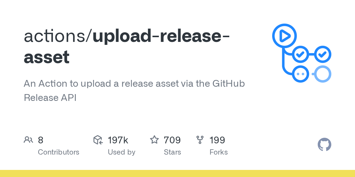 GitHub actions/uploadreleaseasset An Action to upload a release