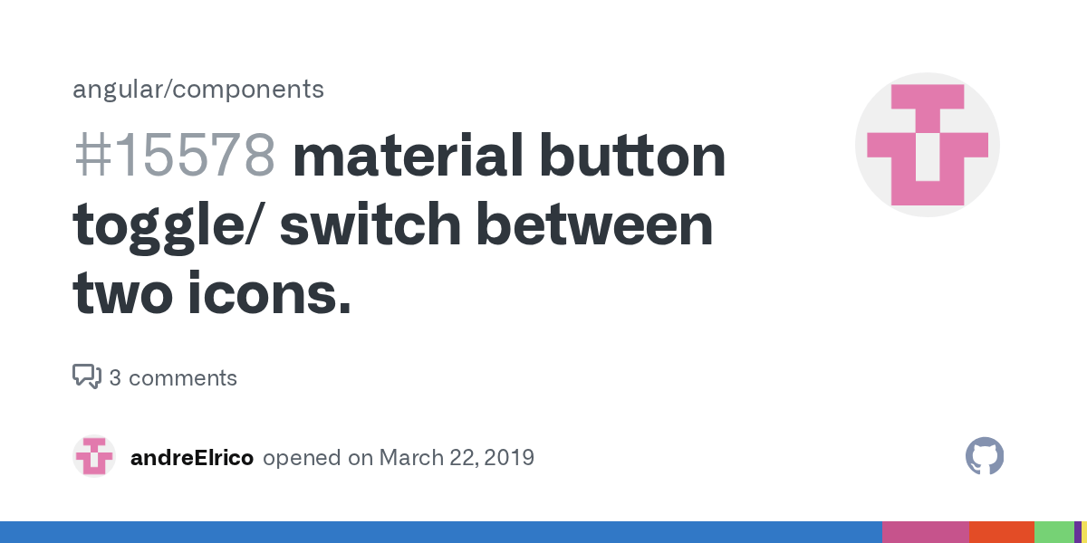 material button toggle/ switch between two icons. · Issue 15578