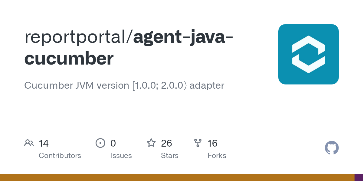 GitHub reportportal/agentjavacucumber Cucumber JVM version [1.0.0; 2.0.0) adapter
