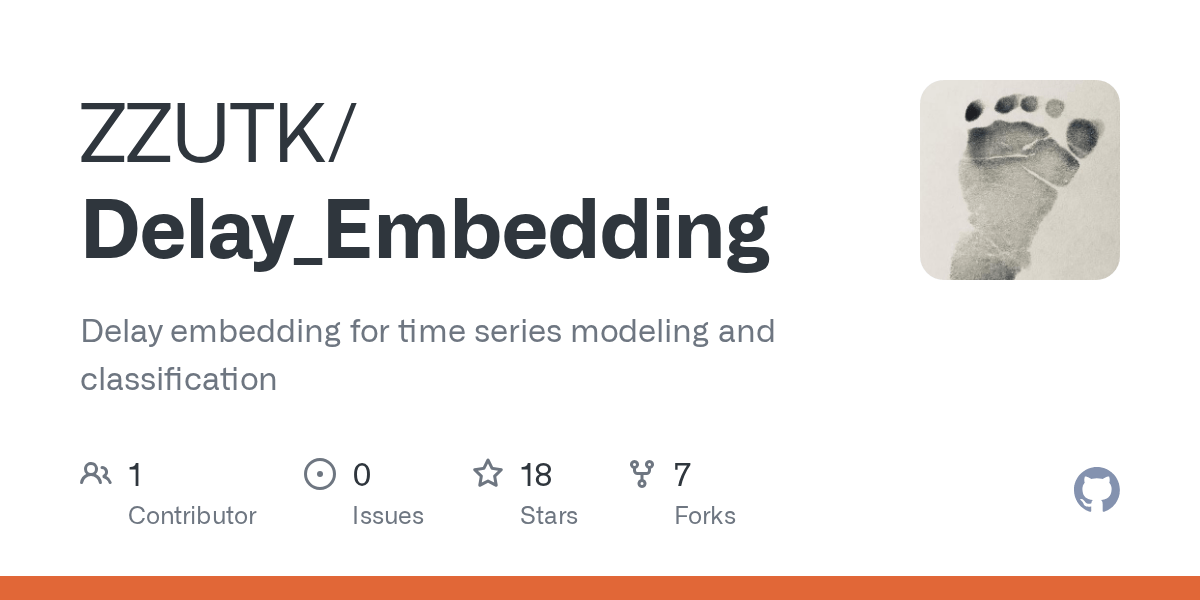 GitHub ZZUTK/Delay_Embedding Delay embedding for time series