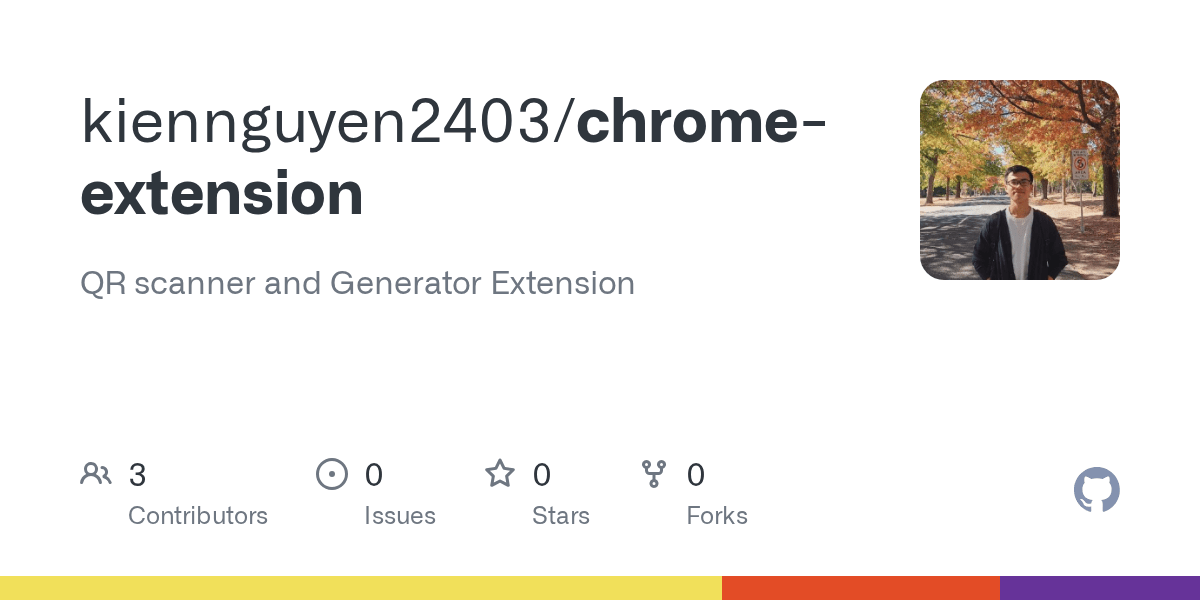 GitHub kiennguyen2403/chrome_extension QR scanner and Generator