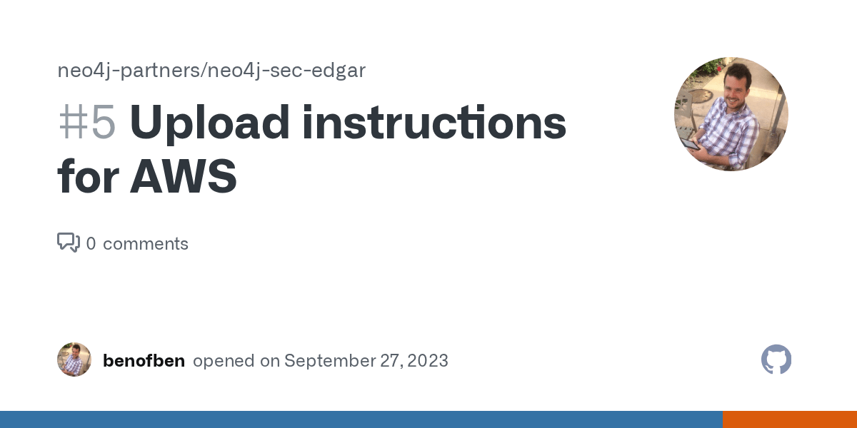 Upload instructions for AWS · Issue 5 · neo4jpartners/neo4jsecedgar