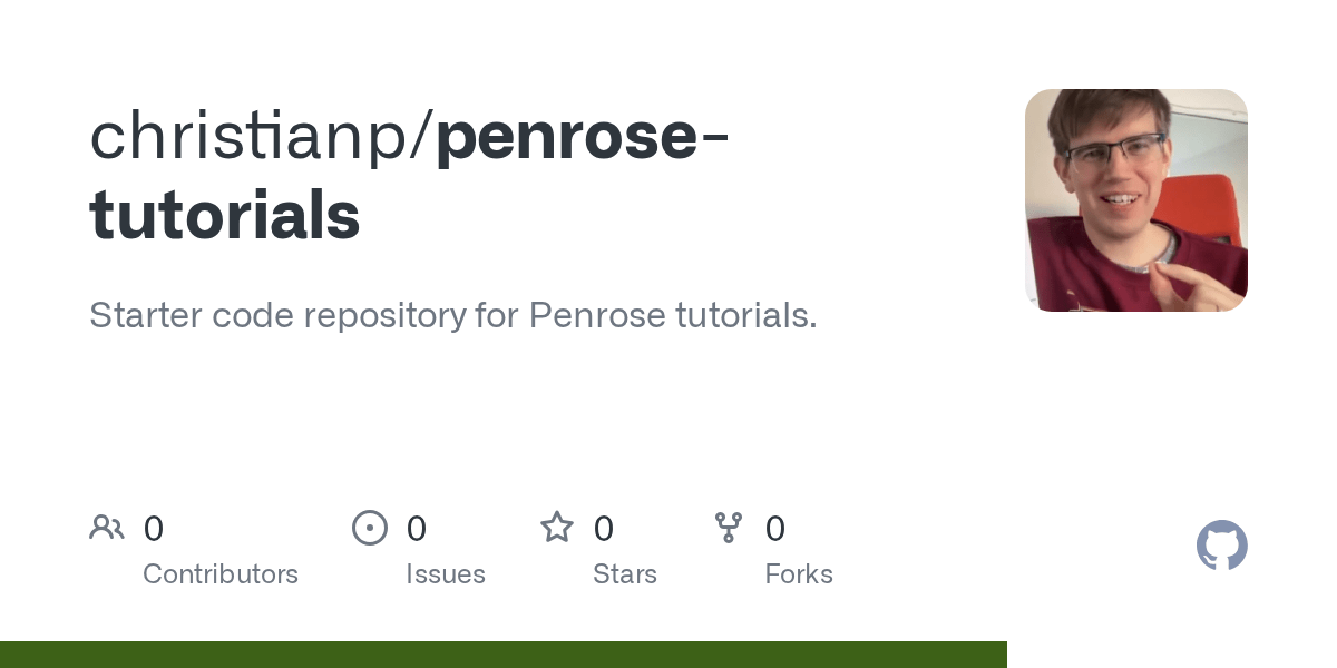 GitHub christianp/penrosetutorials Starter code repository for