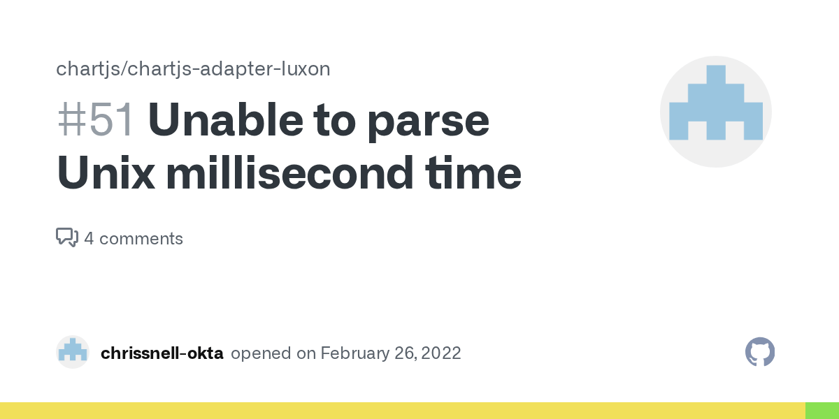 Unable to parse Unix millisecond time · Issue 51 · chartjs/chartjs