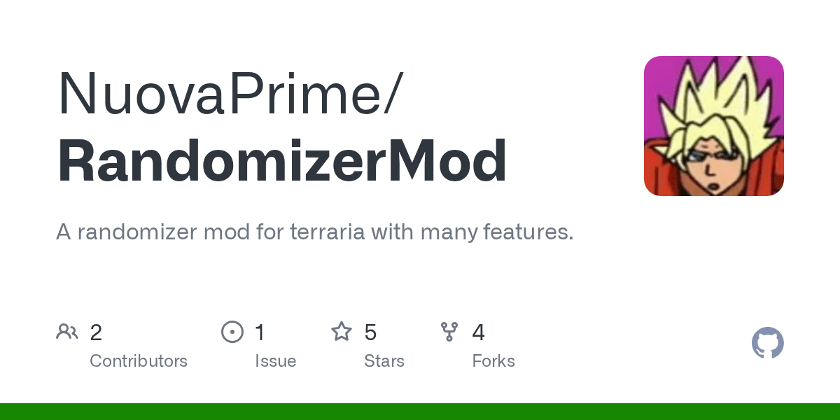 GitHub NuovaPrime/RandomizerMod A randomizer mod for terraria with