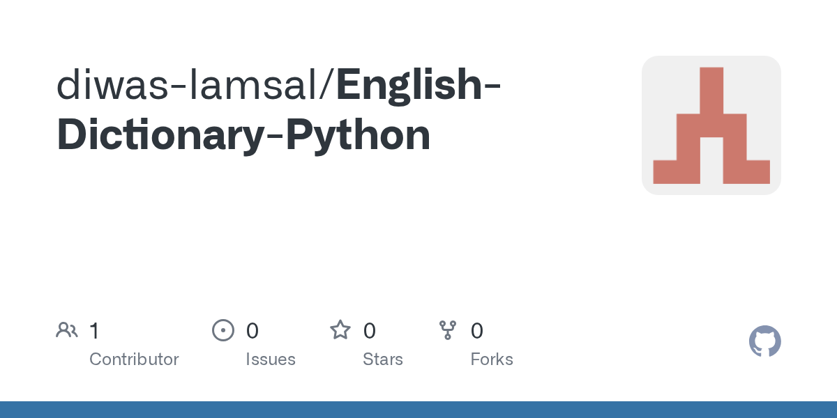 GitHub diwaslamsal/EnglishDictionaryPython