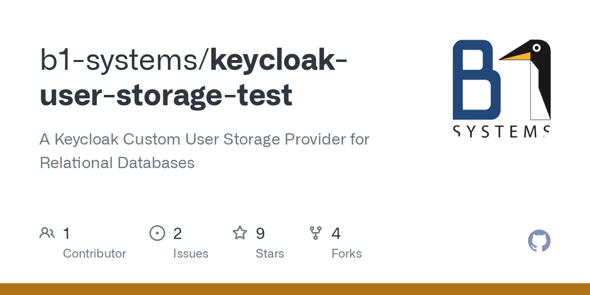 GitHub b1systems/keycloakuserstoragetest A Keycloak Custom User