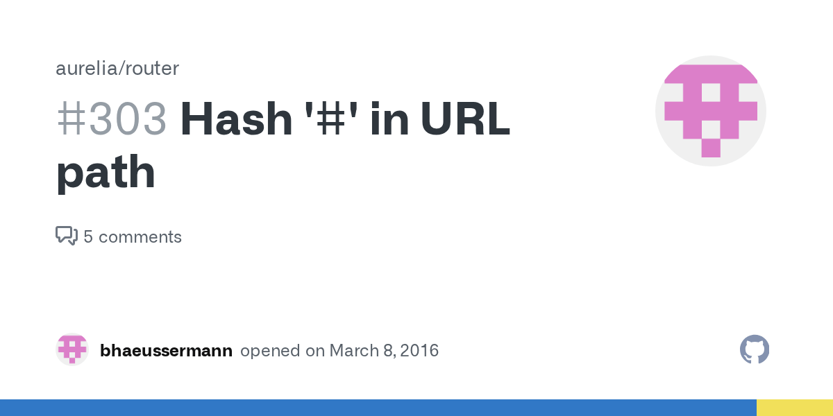 Hash '' in URL path · Issue 303 · aurelia/router · GitHub