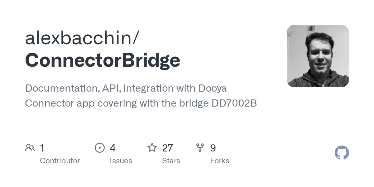 GitHub alexbacchin/ConnectorBridge Documentation, API, integration