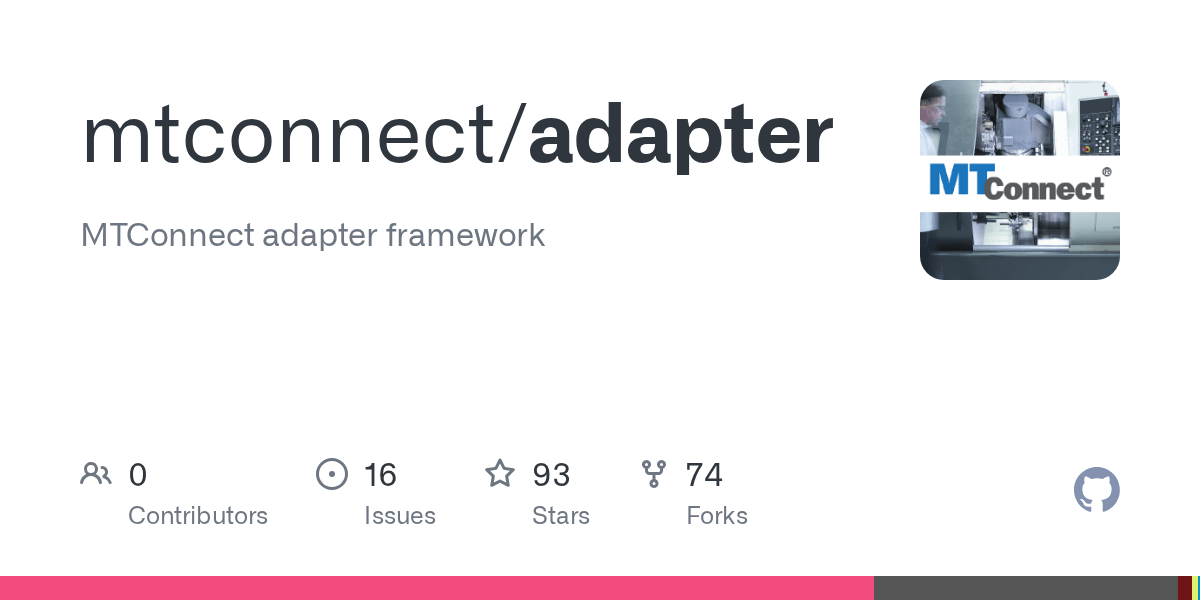 GitHub mtconnect/adapter MTConnect adapter framework