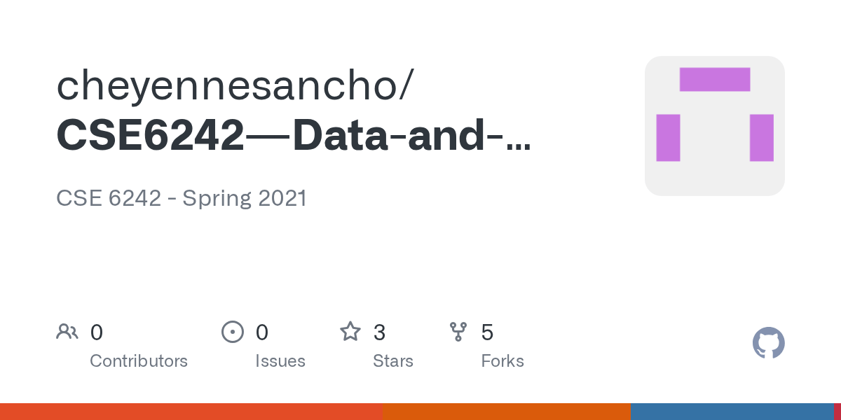 GitHub thedeveloperinc/CSE6242DataandVisualAnalytics CSE 6242