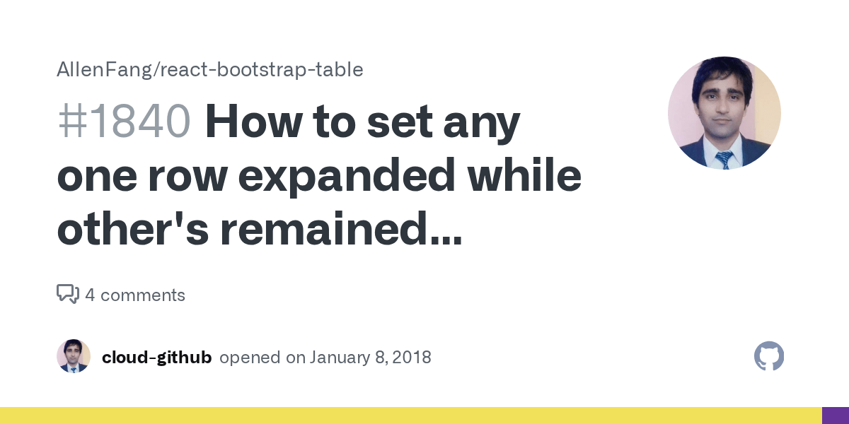 How to set any one row expanded while other's remained collapsed