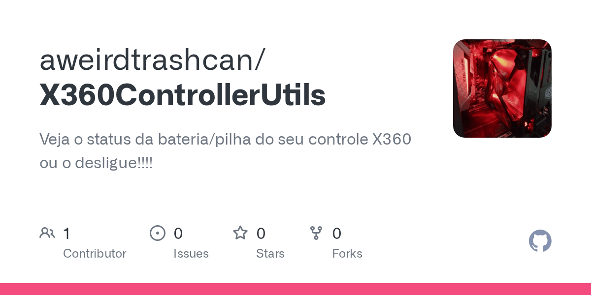 GitHub aweirdtrashcan/Xbox360ControllerBatteryOrTurnOff Veja o