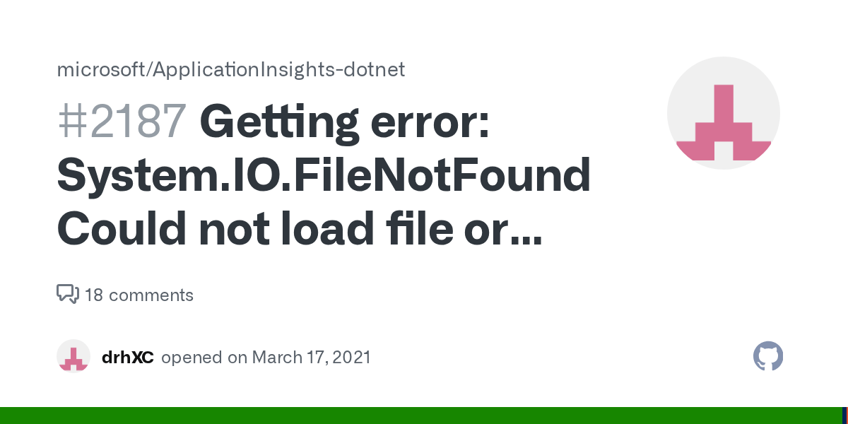 Getting error System.IO.FileNotFoundException Could not load file or