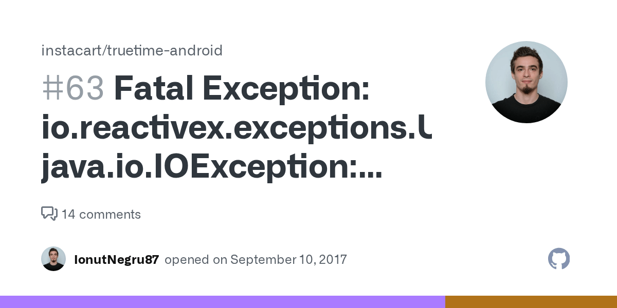 Fatal Exception io.reactivex.exceptions.UndeliverableException java
