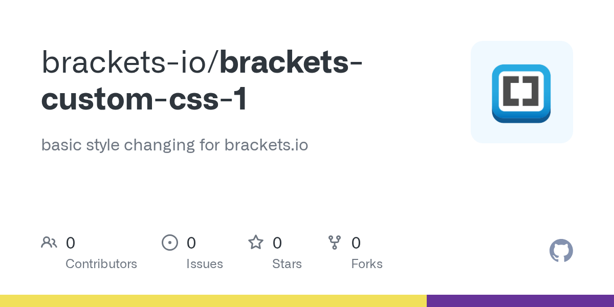 GitHub bracketsio/bracketscustomcss1 basic style changing for