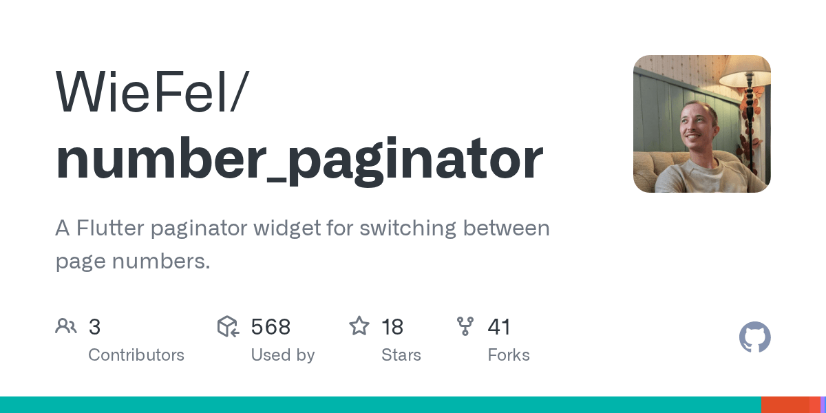 GitHub WieFel/number_paginator A Flutter paginator widget for