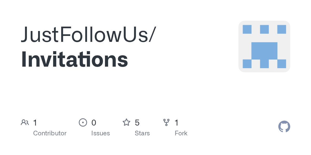 GitHub JustFollowUs/Invitations