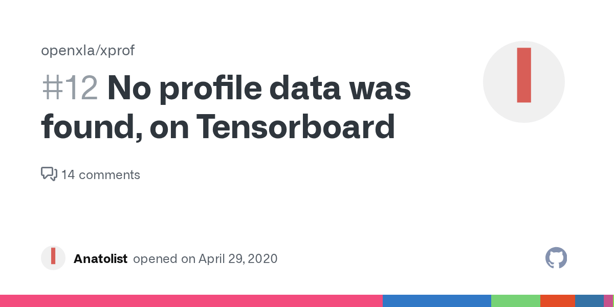 No profile data was found, on Tensorboard · Issue 12 · tensorflow