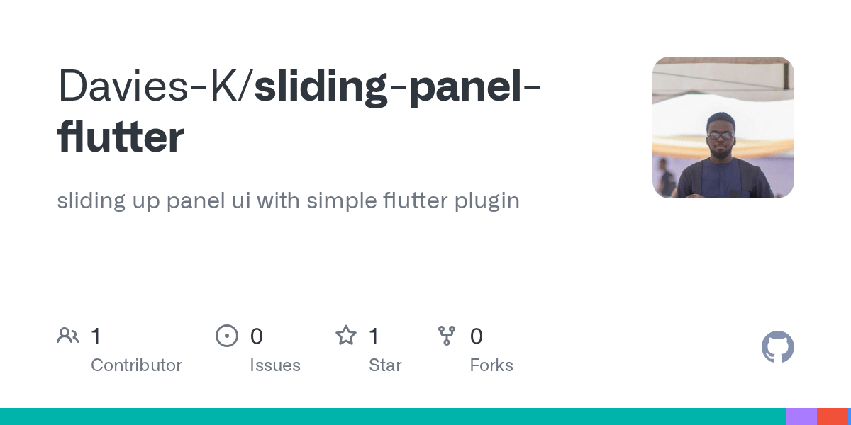 GitHub DaviesK/slidingpanelflutter sliding up panel ui with simple flutter plugin