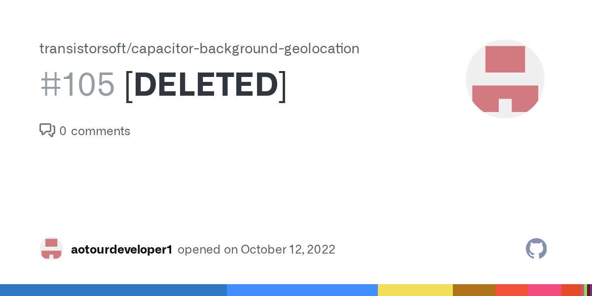 [DELETED] · Issue 105 · transistorsoft/capacitorbackground