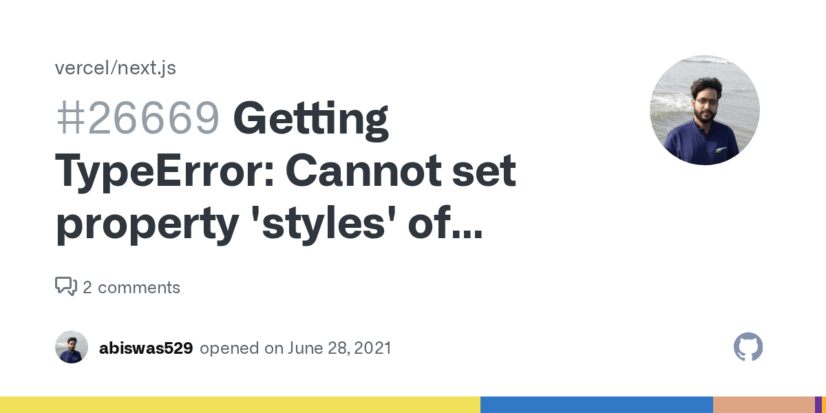 Getting TypeError Cannot set property 'styles' of undefined at module
