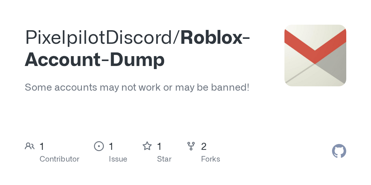 GitHub GrumpyStudios/RobloxAccountDump Some accounts may not work