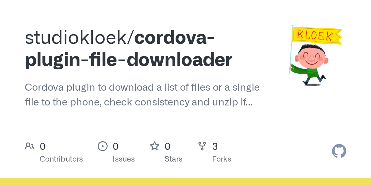 GitHub studiokloek/cordovapluginfiledownloader Cordova plugin to