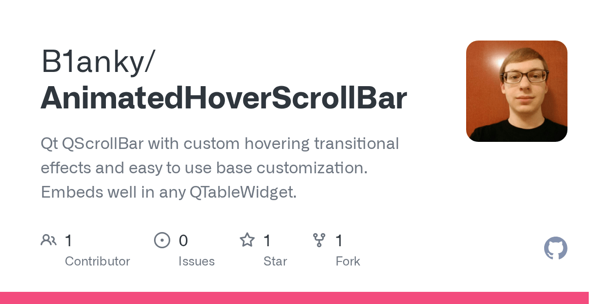 GitHub B1anky/AnimatedHoverScrollBar Qt QScrollBar with custom hovering transitional effects