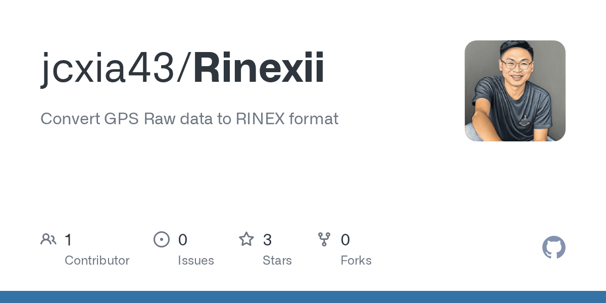 GitHub jcxia43/Rinexii Convert GPS Raw data to RINEX format