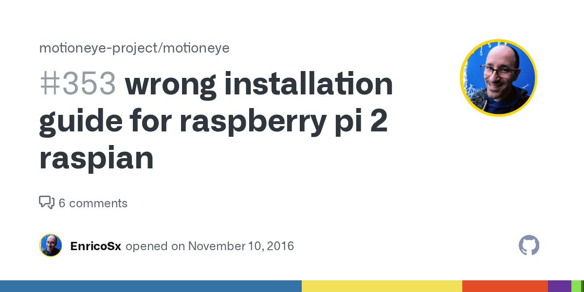 wrong installation guide for raspberry pi 2 raspian · Issue 353