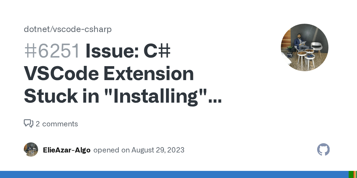 Issue C VSCode Extension Stuck in "Installing" State, IntelliCode and