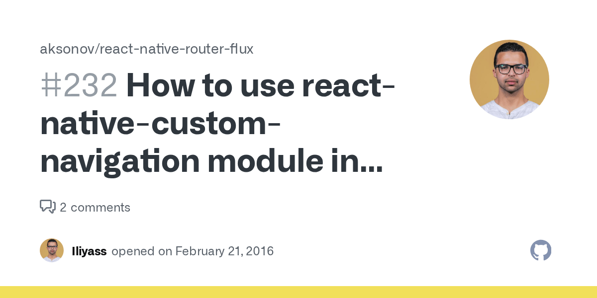 How to use reactnativecustomnavigation module in this router