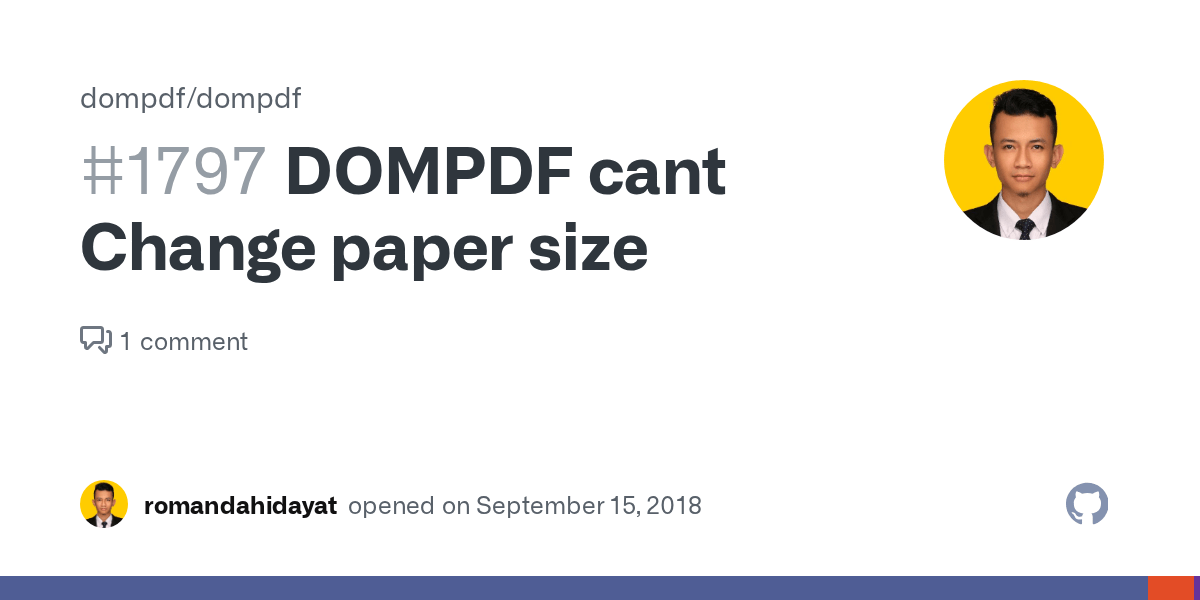 DOMPDF cant Change paper size · Issue 1797 · dompdf/dompdf · GitHub
