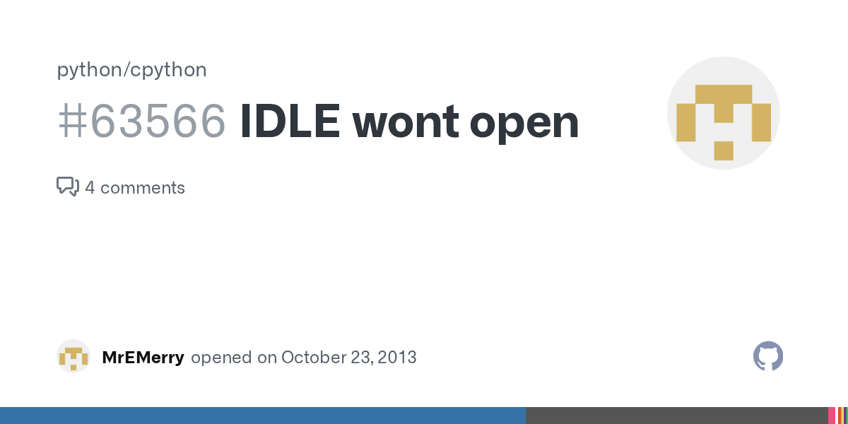 IDLE wont open · Issue 63566 · python/cpython · GitHub