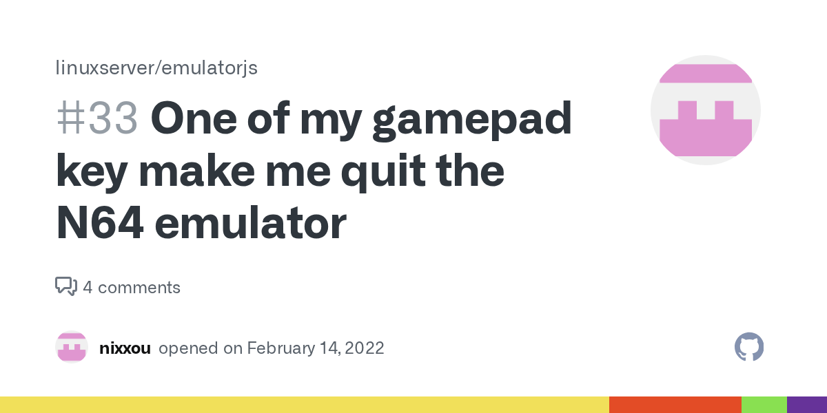 One of my gamepad key make me quit the N64 emulator · Issue 33