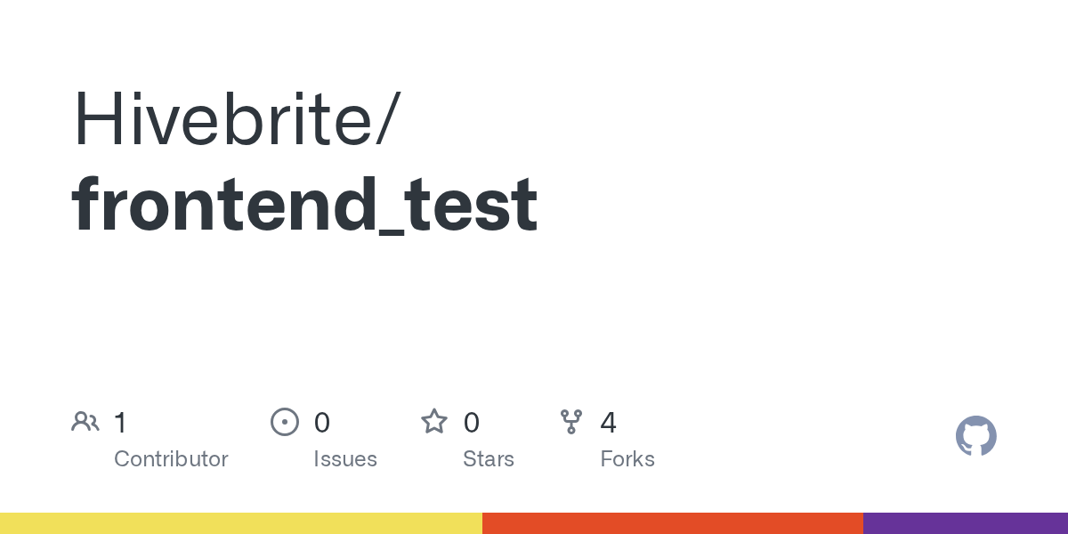 GitHub Hivebrite/frontend_test