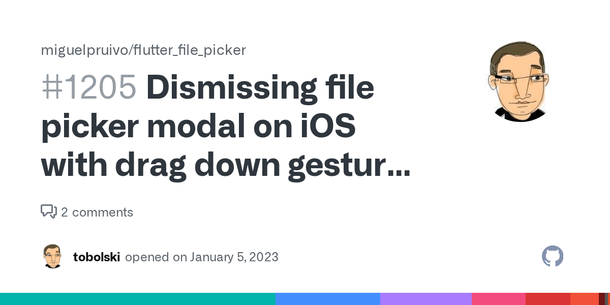 Dismissing file picker modal on iOS with drag down gesture can crash