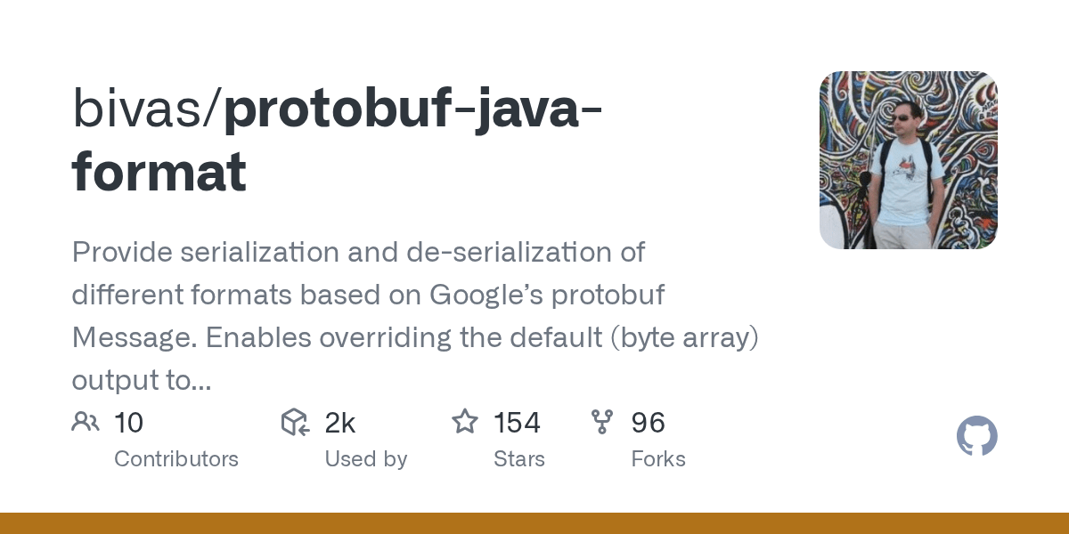 GitHub bivas/protobufjavaformat Provide serialization and de