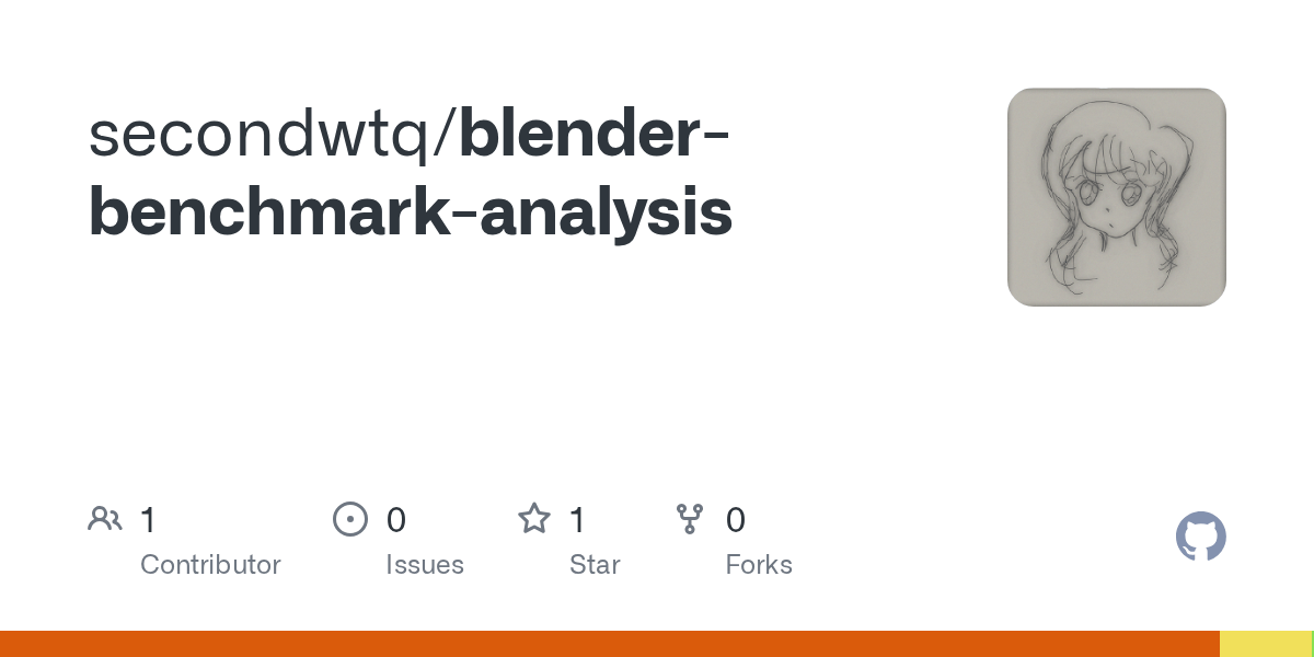 GitHub secondwtq/blenderbenchmarkanalysis