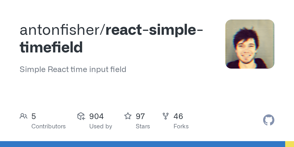 GitHub antonfisher/reactsimpletimefield Simple React time input field