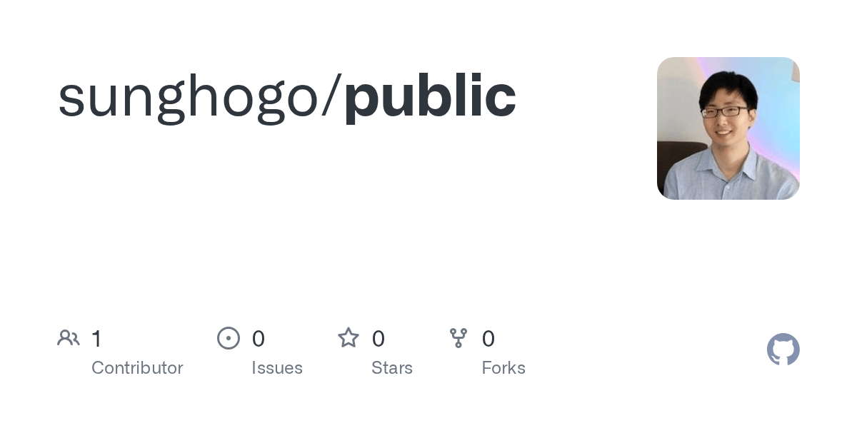 GitHub - sunghogo/public