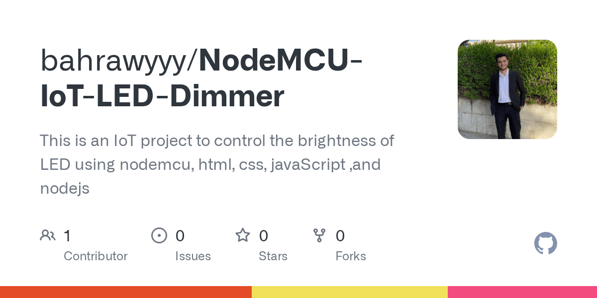 GitHub bahrawyyy/NodeMCUIoTLEDDimmer This is an IoT project to